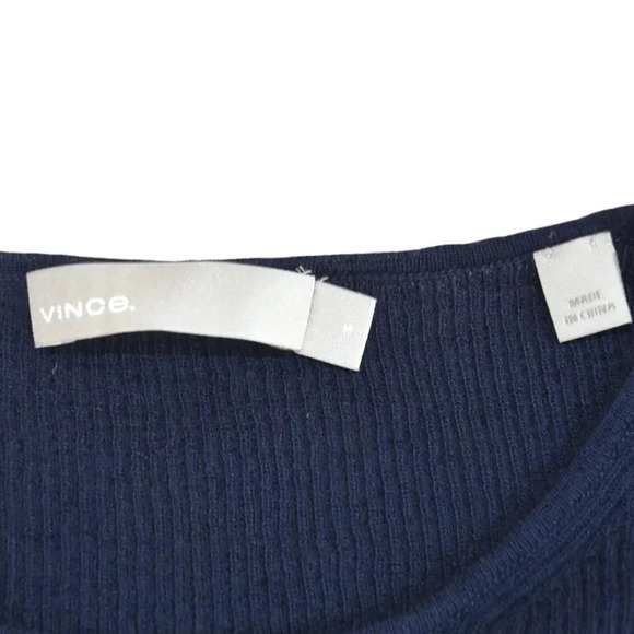 Vince Varsity 100%Wool Light Sweater Flared Rib Cuff Varsity Stripes Small Prep - Picture 4 of 8